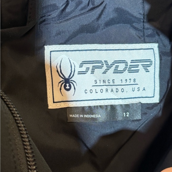 Spyder Black Kids' Ski Pants with Adjustable Suspenders - Picture 5 of 5